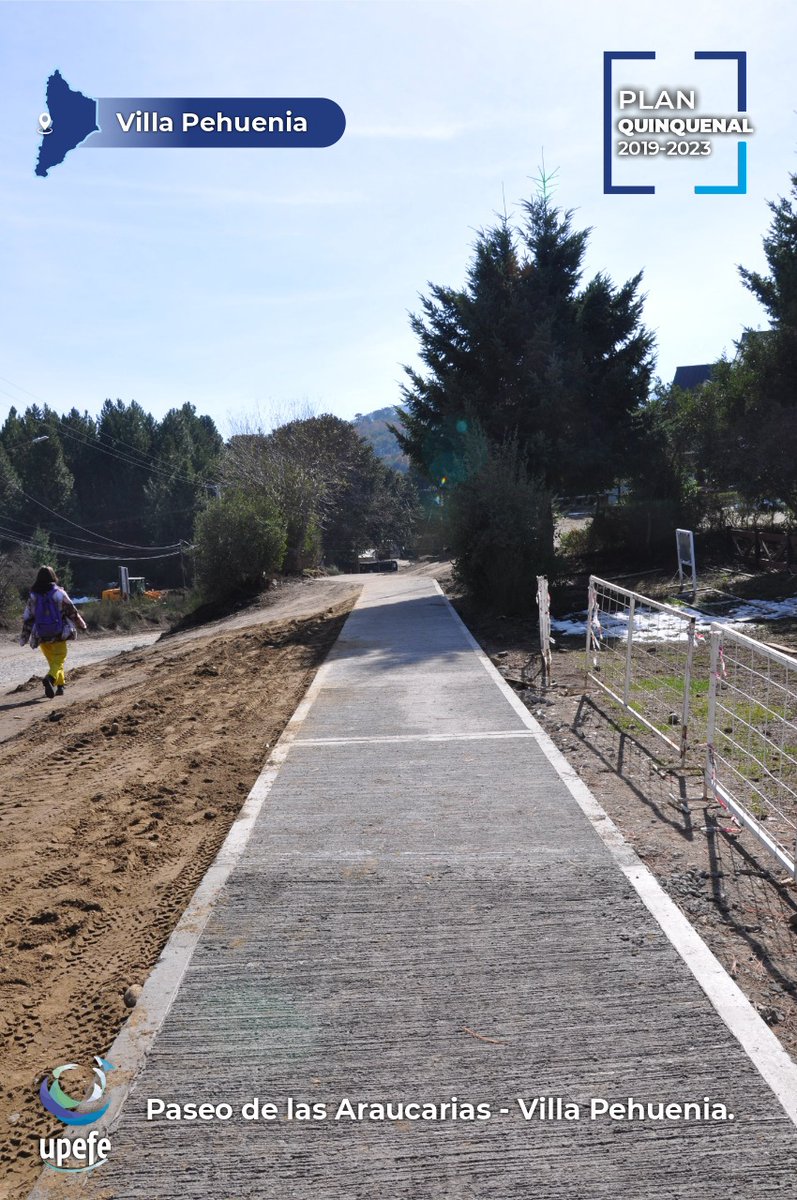 OmarGutierrezOk's tweet photo. Avanza el Paseo de las Araucarias, que pone en valor el área urbana de Villa Pehuenia a través de la jerarquización del sector comercial brindando más comodidad a los turistas y visitantes. #PlanQuinquenal https://t.co/o7leelId9m