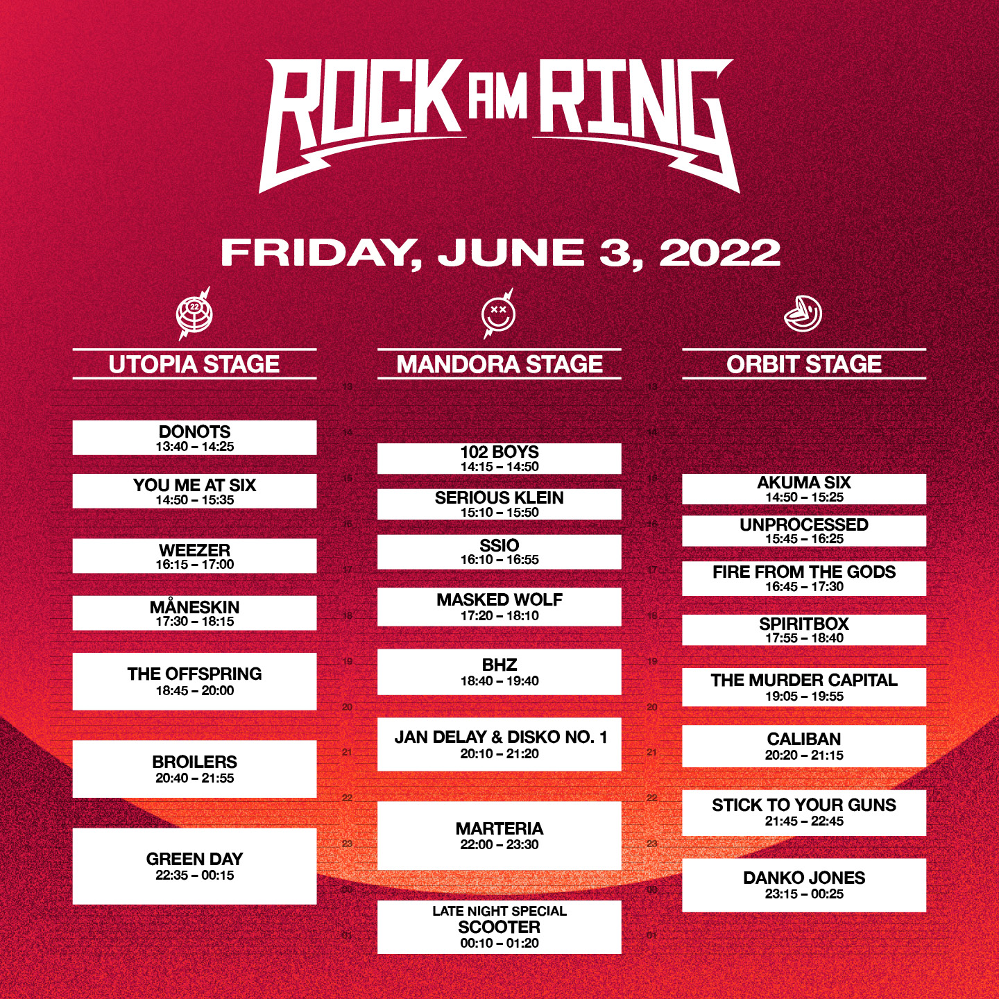 Rock am Ring on Twitter "Der Timetable. Ab sofort und überall 🥳 Noch