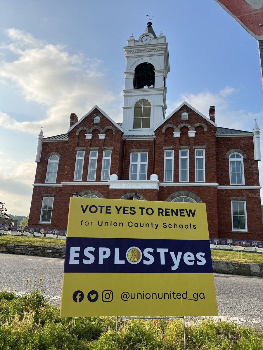 You may not be able to buy penny candy anymore, but you can build a school with that penny when your incredible community comes together to VOTE YES to RENEW ESPLOST!

#esplostYES #unionunited #earlyvoting #georgia #unioncounty #blairsville