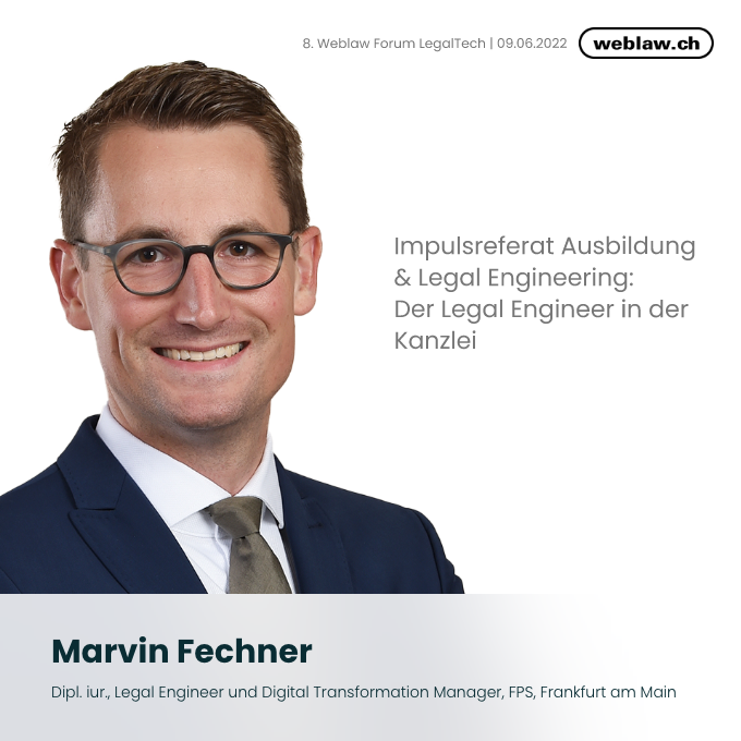 weblawforum's tweet photo. Legal Engineers sind ein fester Bestandteil von Business Services Units in Anwaltskanzleien. Marvin Fechner gibt am 8. Weblaw Forum LegalTech einen Einblick in dieses Berufsbilds.

https://t.co/1M0h1t8oGN

#weblaw #weblawforum #legaltech https://t.co/1M0h1t8oGN https://t.co/it15pRRRQc