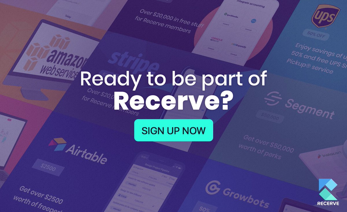 Recerve_Support's tweet image. Recerve is offering $1M worth of #perks to aspiring startup #founders to eliminate the #financial hurdles they face. But how does the platform work? What is the process involved? Read on to know more recerve.com/FAQ/
#finance #startups #growth #entrepreneurs #economy