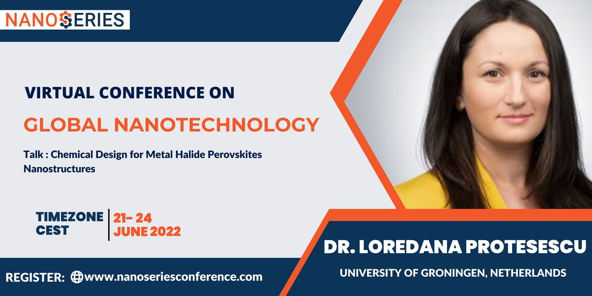 TeamNanoSeries's tweet photo. 📢SPEAKER ANNOUNCEMENT: We are happy to announce that Dr. 𝐋𝐨𝐫𝐞𝐝𝐚𝐧𝐚 𝐏𝐫𝐨𝐭𝐞𝐬𝐞𝐬𝐜𝐮, @univgroningen, will be an official speaker at the #NanoSeries2022 conference
➡️Find our experts here:https://t.co/z5uPpdgGjp and do not miss to join us! https://t.co/f8S8qD3EuN