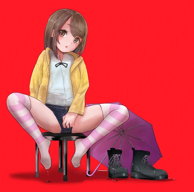「雨、あがったね。」 