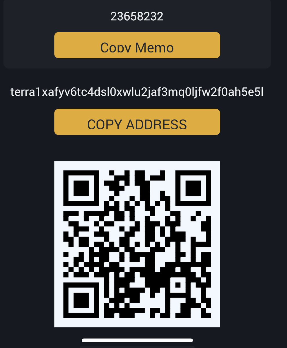 CPargfrieder's tweet photo. @ShibInform terra1xafyv6tc4dsl0xwlu2jaf3mq0ljfw2f0ah5e5l https://t.co/egFN3hxdwJ