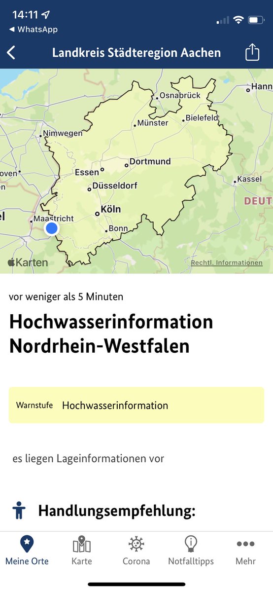 Warnung am Limit: “es liegen Lageinformationen vor“… #bevölkerungsschutz