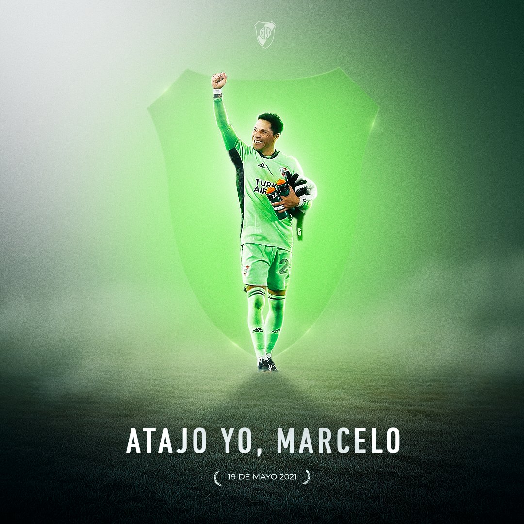 RiverPlate's tweet photo. Enzo, nuestro héroe para siempre. 💚 

#UnDíaComoHoy 🔙 2021 https://t.co/8QK0DEEHOU