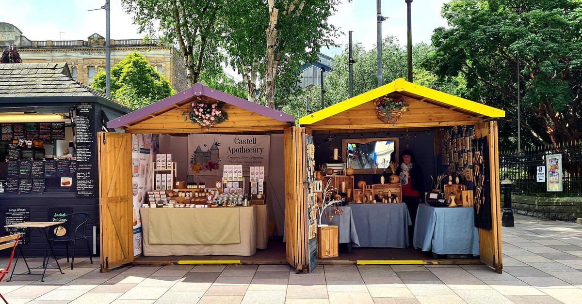 CastellUK's tweet photo. Glad to be back at the Markers Market in Cardiff, we're here until Saturday.  Located on Working Street Opposite Halifax building society. Come!

#Cardiff #handmadesoap #soycandles #shampoobar https://t.co/vxVIKWRvYc