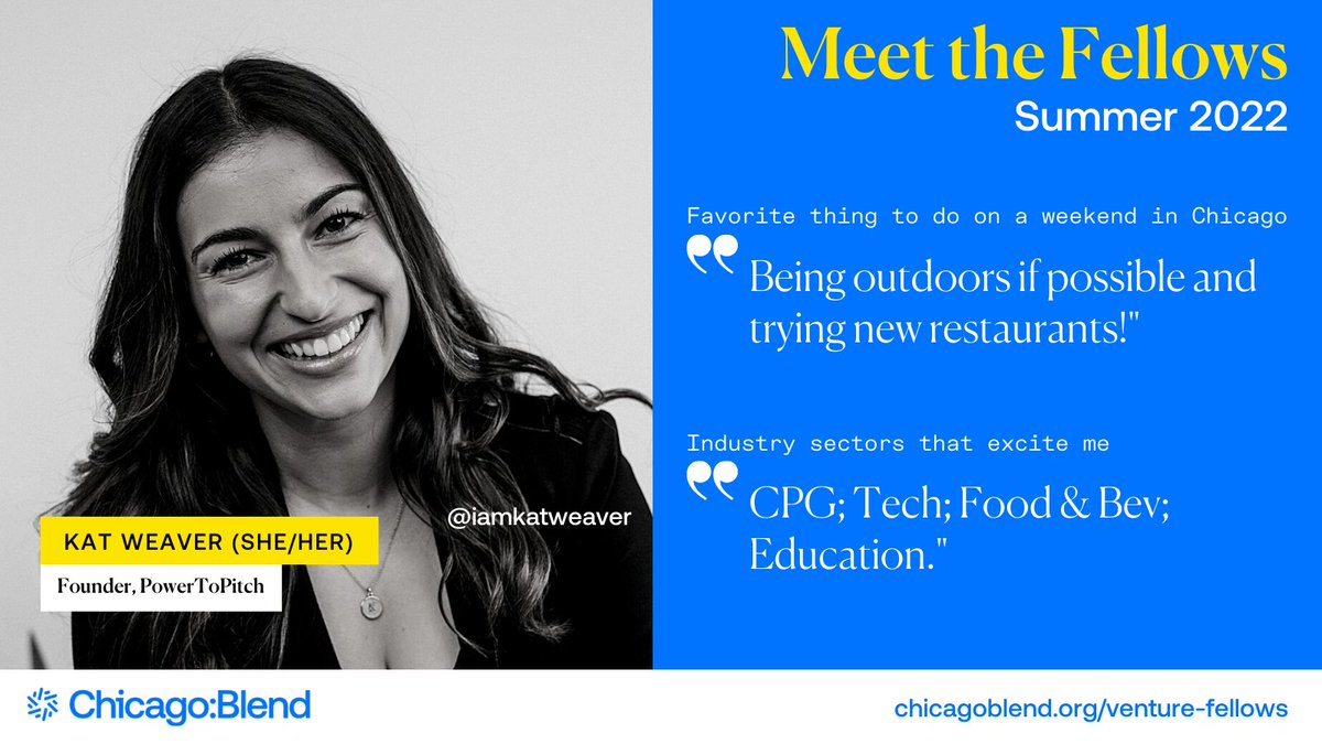 Meet <a href="/iamkatweaver/">Kat Weaver</a>, who founded PowerToPitch after realizing that her superpower is connecting with people through storytelling. She wants to see more capital deployed to support CPG and other overlooked industries and is exploring launching her own fund in the future.