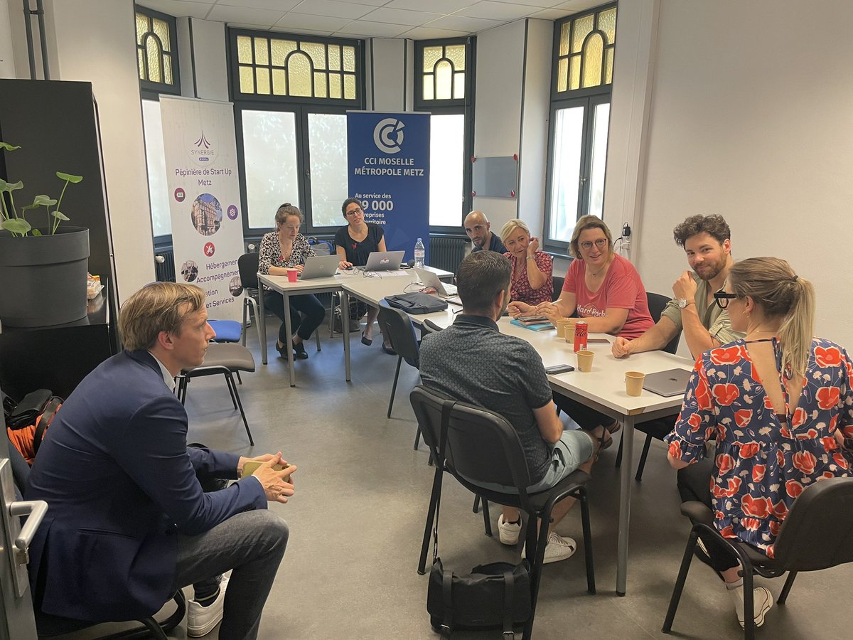FrenchTech_Est's tweet photo. #Meet @LaFrenchTech ! 

La Mission French Tech en territoire Grand Est pour rencontrer et échanger avec les lauréats #FrenchTechTremplin 🚀

Merci @Synergie_Square pour l’accueil ! 

#startup #grandest #frenchtechtremplin #innovation https://t.co/17u8EoNqFY
