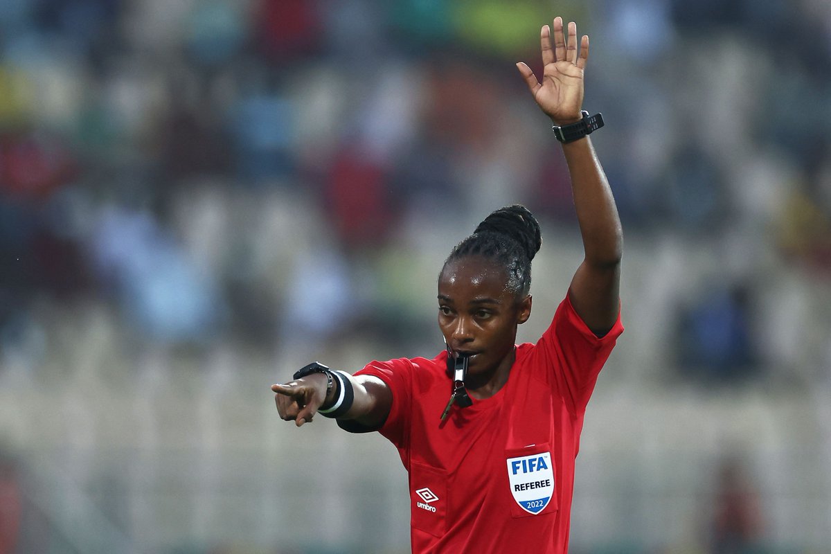 Congratulations to:

Yamashita Yoshimi 🇯🇵 
Stephanie Frappart 🇫🇷 
Salima Mukansanga 🇷🇼 

The first three female referees to be selected for a men's FIFA World Cup 👏