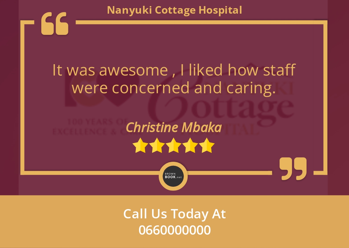 NanyukiCottage's tweet photo. 5 Star: Christine M. "It was awesome , I liked how staff were concerned and caring." https://t.co/8bDWOQVrMd https://t.co/2bo5Z7OAnC