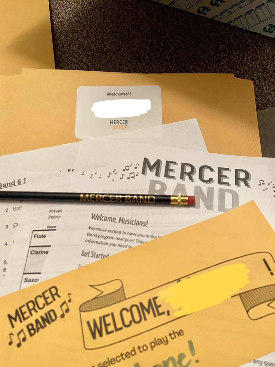 MrsManningMusic's tweet photo. Getting rising band 6 welcome packets ready for students!! So excited!! 5th grade Students: look for these soon! @Mrs_Friend_MMS @DiehlNikisha @LCPS_Mercer @arcola_dragons @CardinalRidgeES @LCPSLiberty @GoshenPostES #mercerband #welcometoband #middleschoolmusic https://t.co/1OFxYKBbf0