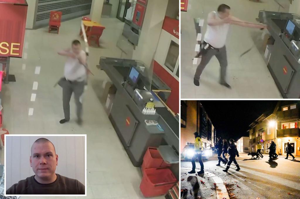 nypost's tweet photo. Shocking images emerge of suspect in deadly bow-and-arrow rampage in Norway https://t.co/9NKmYei9eL https://t.co/ZTp56xhDwu