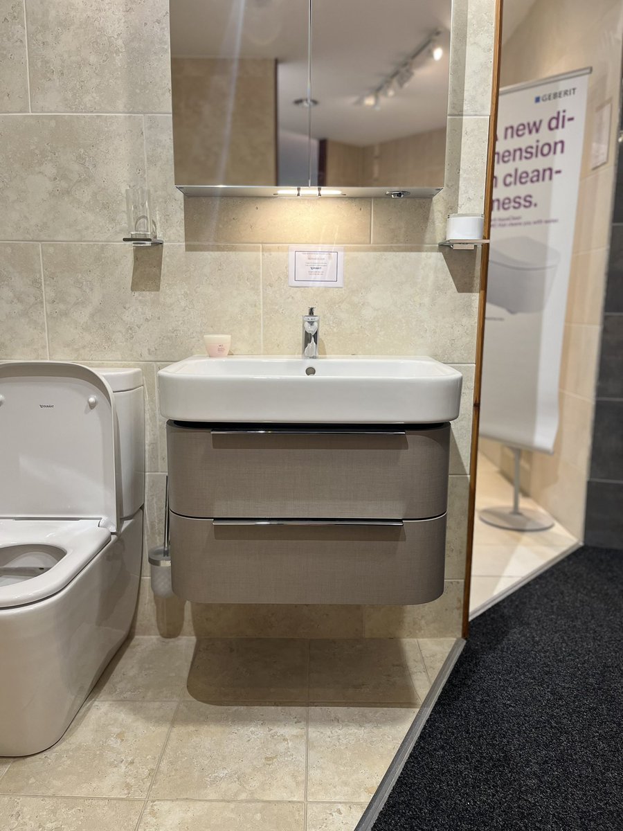 kitchens_future's tweet image. Ex Display Duravit Happy D2 Basin &amp;amp; Vanity Unit. RRP £1680, ONLY £795 INC VAT