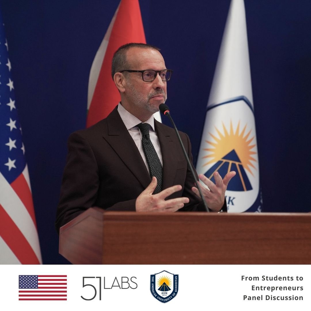 OfficialAuk's tweet photo. “The more diverse the better, a team needs to work collectively” 

AUK President Dr. Randall Rhodes

 #InnovationLab #PathToExcellence #FiveOneLabs #FutureEntrepreneurs #AUK #FiveOneLabsAtAUK https://t.co/sId4lq9QOm