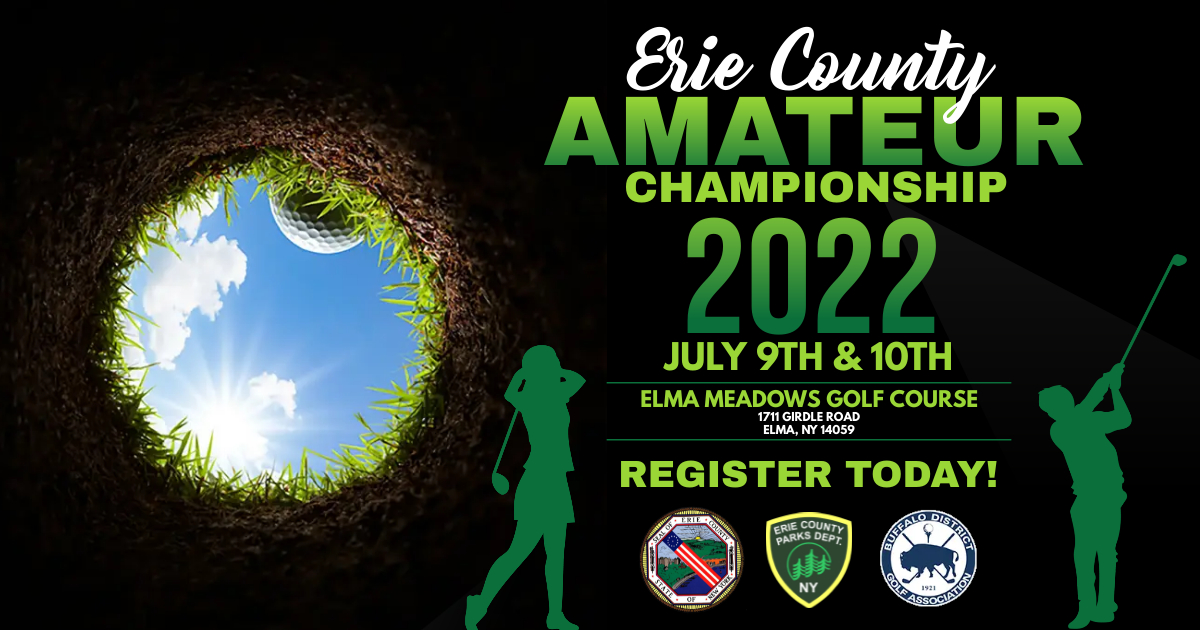 ErieCountyParks's tweet photo. The Erie County Amateur Championship will be held at Elma Meadows Golf Course on July 9th &amp; 10th!
For more information and to register today visit: https://t.co/jYz4s8JTGK
#YourErieCountyParks https://t.co/ezLmL8yUk8
