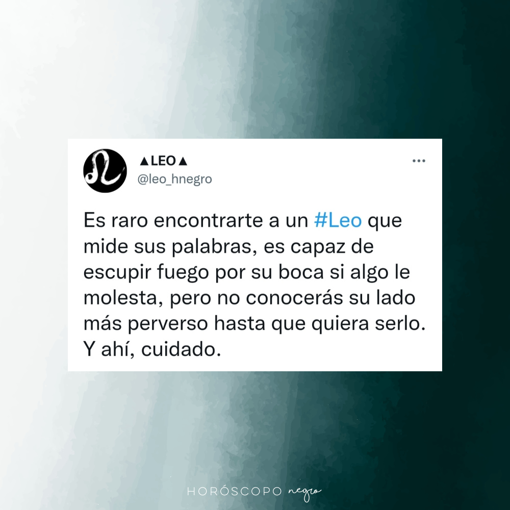 leo_hnegro's tweet photo. ✨ Síguenos también en nuestra cuenta de Twitter ➡️ @horoscoponegro https://t.co/belWTn8Qyq