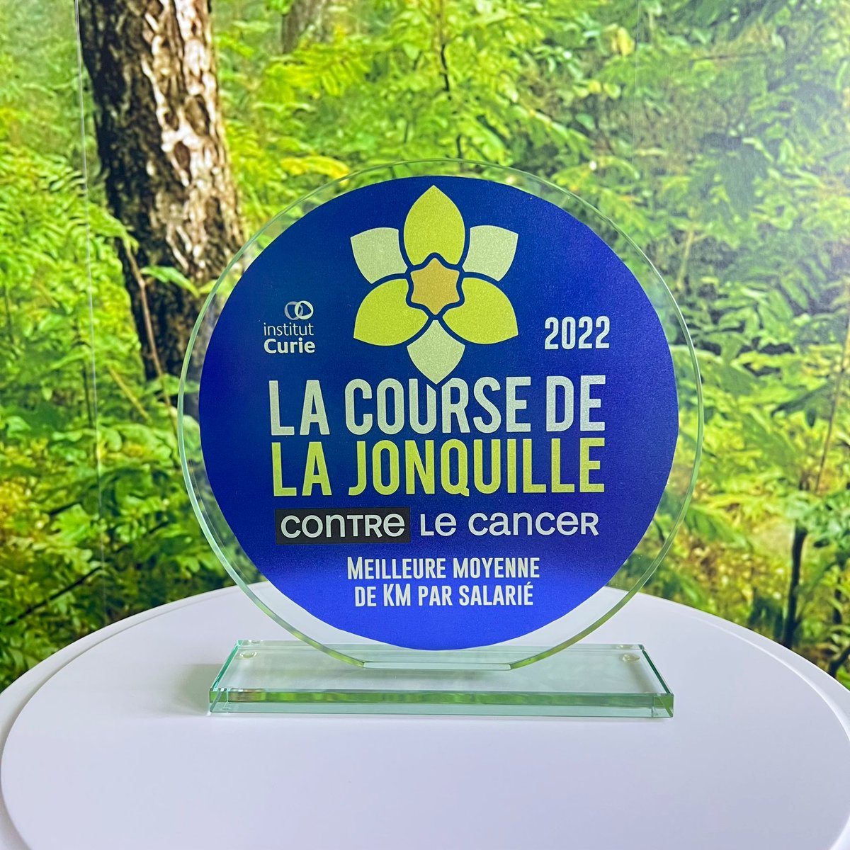 ICDC_officiel's tweet image. Un bien beau trophée 🏆
En mars dernier, nous avons participé à la #CourseDeLaJonquille organisé par @institut_curie ! Nos participants ont fait chauffé les baskets pour parcourir le maximum de kilomètres pour lutter contre le cancer 👊🏼🔥
#solidarité #UneJonquilleContreLeCancer