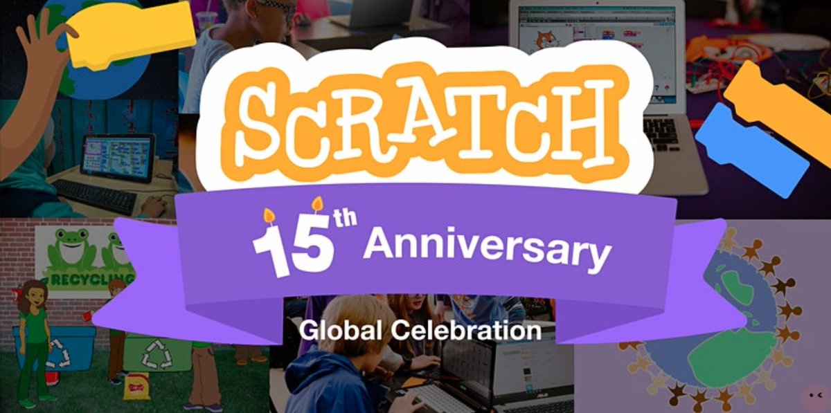 Today at 6pm EDT: Join us to celebrate the 15th anniversary of #Scratch! As I explore projects in the Scratch community, I continue to be amazed, delighted, and inspired by the creativity, compassion, and collaboration by young people around the world. eventbrite.com/e/15th-anniver…