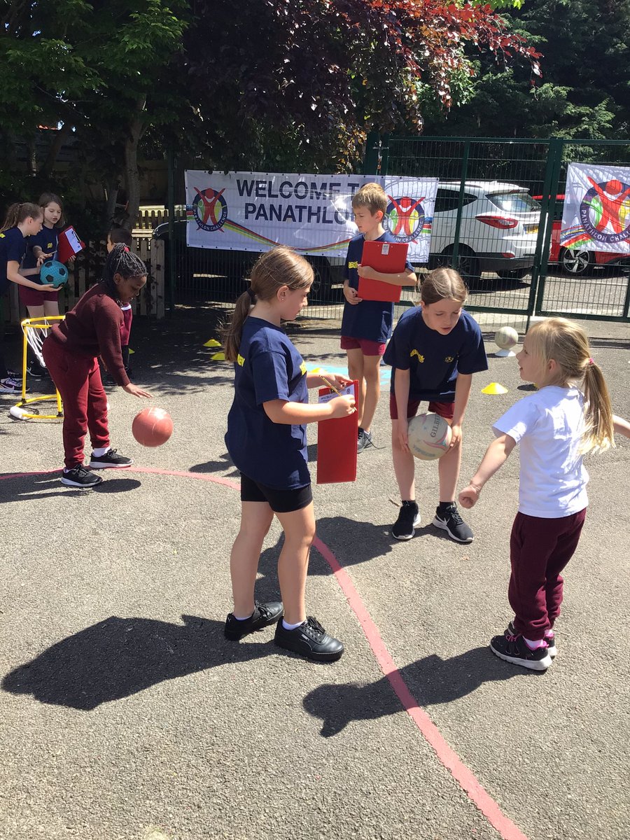 StPetersEGPE's tweet photo. Quick update on our Bounce-a-thon challenge. After lunchtime we have an incredible 17,819 bounces ⭐️  so close to our 20,000 target. Thanks to our Sports Crew who helped us keep score more photos to follow! @Panathlon https://t.co/VoTUkyYWRB