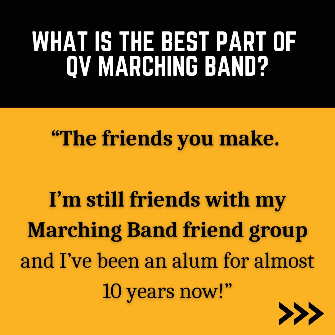 QVHSBandOrch's tweet photo. Today's #whyimarched #thowbackthursday features Nicholle Benedict from the Class of 2014! https://t.co/vDHFRFxAr7