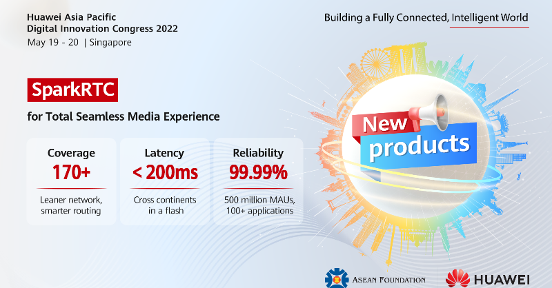 HuaweiCloud1's tweet photo. Sneak a peek at our newly launched products!

#HUAWEICLOUD announced 4 new products during the Huawei APAC Digital Innovation Congress 2022: SparkRTC, DevCloud, Global Acceleration and GaussDB (for openGauss).

Find out more: https://t.co/XTxdsGY3CY

#FORinnovationDigitalAPAC