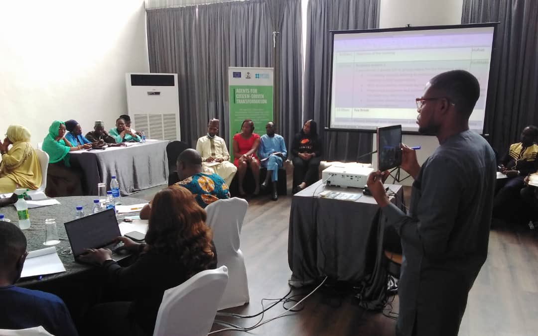 At the EU-ACT regional reflection meeting for ACT implementing partners in Lagos and Adamawa States.

The objective of the meeting is to analyse and learn from the implementation of projects among various partners and also share learning experiences 

#ACTAdamawaLagosCSOsReflect