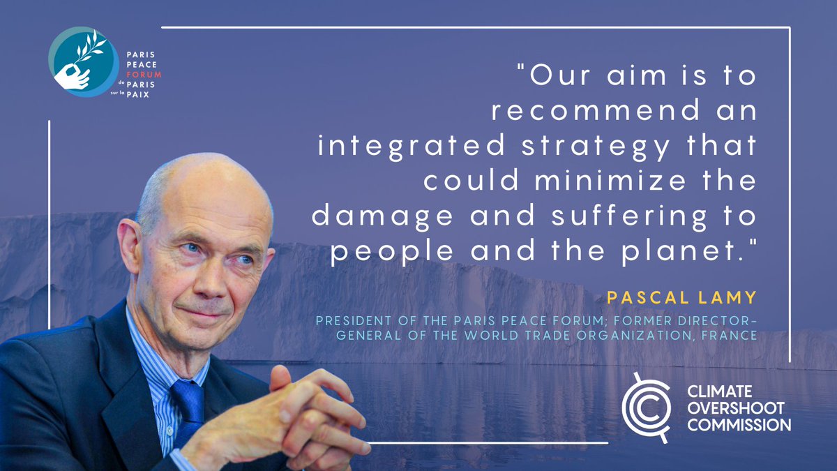 👥 Who is behind the #ClimateOvershootCommission? Our President, @PascalLAMYPPF, is 1⃣ of the 1⃣6⃣ Commissioners who will lead the @overshoot_comm to reduce the risks of a warming world for people and the planet 🌍 Find out more 👉 overshootcommission.org