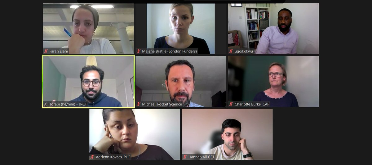 LondonFunders's tweet photo. "We're so much part of the current system, but we also have the opportunity to change it" 

Joined by @Farahelahi, @Ugo1982 &amp; @alitorabi for our 4th #LdnLearnFest session who are sharing learning on funders' role in the social justice ecosystem in London #LdnLearnFest https://t.co/pyaItFrLgp