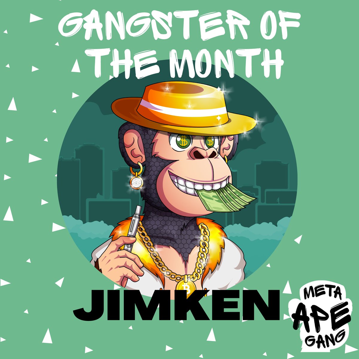 MetaApeGang's tweet image. 🏆 GANGSTER OF THE MONTH MAY 🏆 
A special title &amp;amp; gift this month for one of our most committed community members called @The_jimken 

Your hard work &amp;amp; dedication stood out so team MAG wanted to thank you! Keep up the good work Ape and we love to have you in our community! ❤️