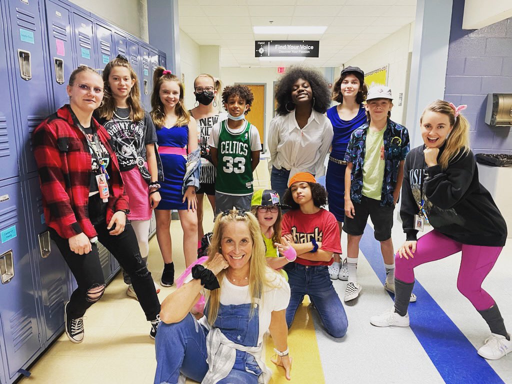Decade’s Day <a href="/CMMSCougars/">Carroll LT Magnet</a>. Channeling our best 70’s, 80’s &amp; 90’s <a href="/mspollenteaches/">Audrianna Pollen</a> and @mrsmyers_20