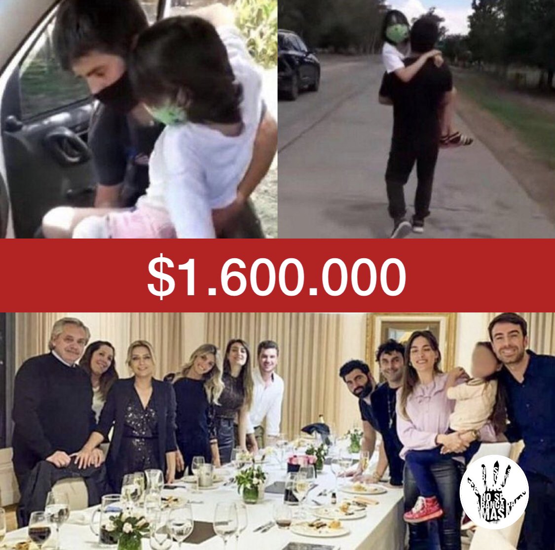 lashartas's tweet photo. Violar la cuarentena a @alfefrez le costó 1.6 millones.
Abigail tuvo que caminar 10 km en brazos de su padre por el DNU presidencial

#CoimaPresidencial https://t.co/iS2Cgs9V7J