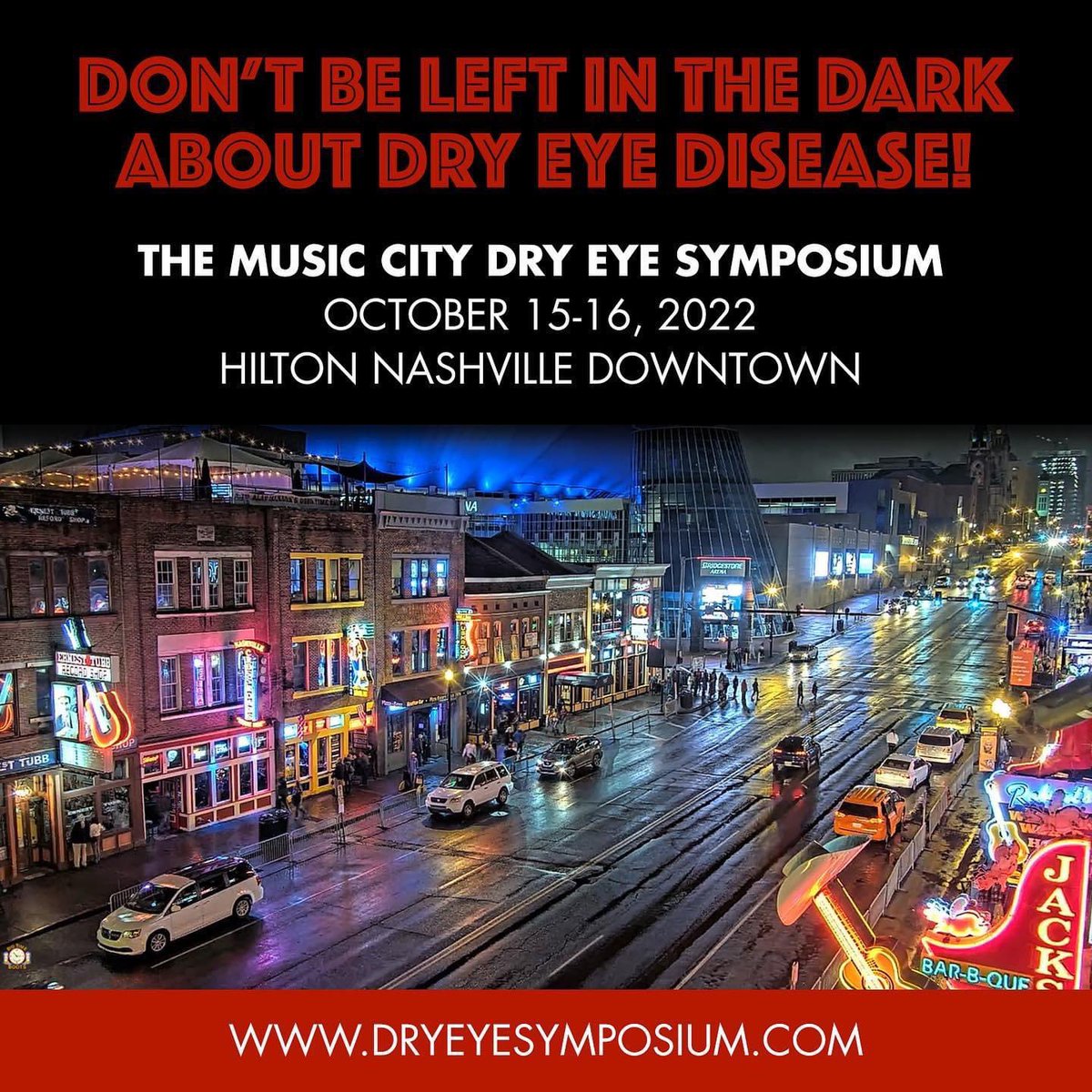 EyeCareMedEd's tweet photo. Join us in Nashville for a weekend of music &amp; education! 🎶👁

Music City Dry Eye Symposium is an opportunity to learn about the newest theory regarding the cause of DED, biofilm. 

https://t.co/8a0yTmmSq7 for more info.

#ophthalmology  #optometry #ivistameded #dryeye #eyedoctor https://t.co/YTQ1stVPTW