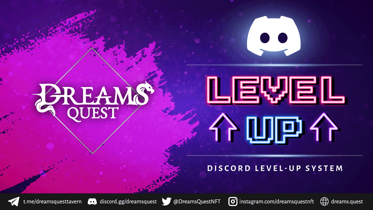 DreamsQuestNFT's tweet photo. 🕹️ Discord Level-Up - Whitelisting for Dreams Quest Origins

✨ Your chance to be one of the early alpha explorers of the #DreamsQuest Origins. We are implementing a level-up system on our Discord to reward our most loyal community

📜 https://t.co/BXGqx5iHqP

#Whitelist #Game https://t.co/axPK7qfOX4