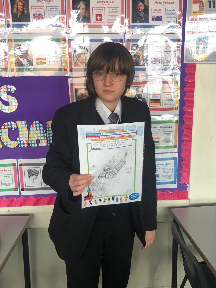 ChepstowMaths's tweet photo. International Numeracy Day at Chepstow School
Yesterday year 7 and 8 pupils researched their aspirational careers and what numeracy skills are required to be competent in that role. 
Da-iawn everyone! https://t.co/PJh0MRQV3j