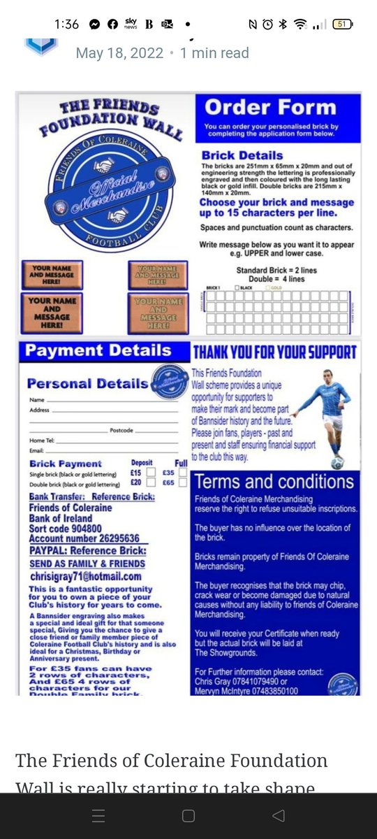 AdeleTomb's tweet photo. #colerainefc https://t.co/o91cFbkdLM