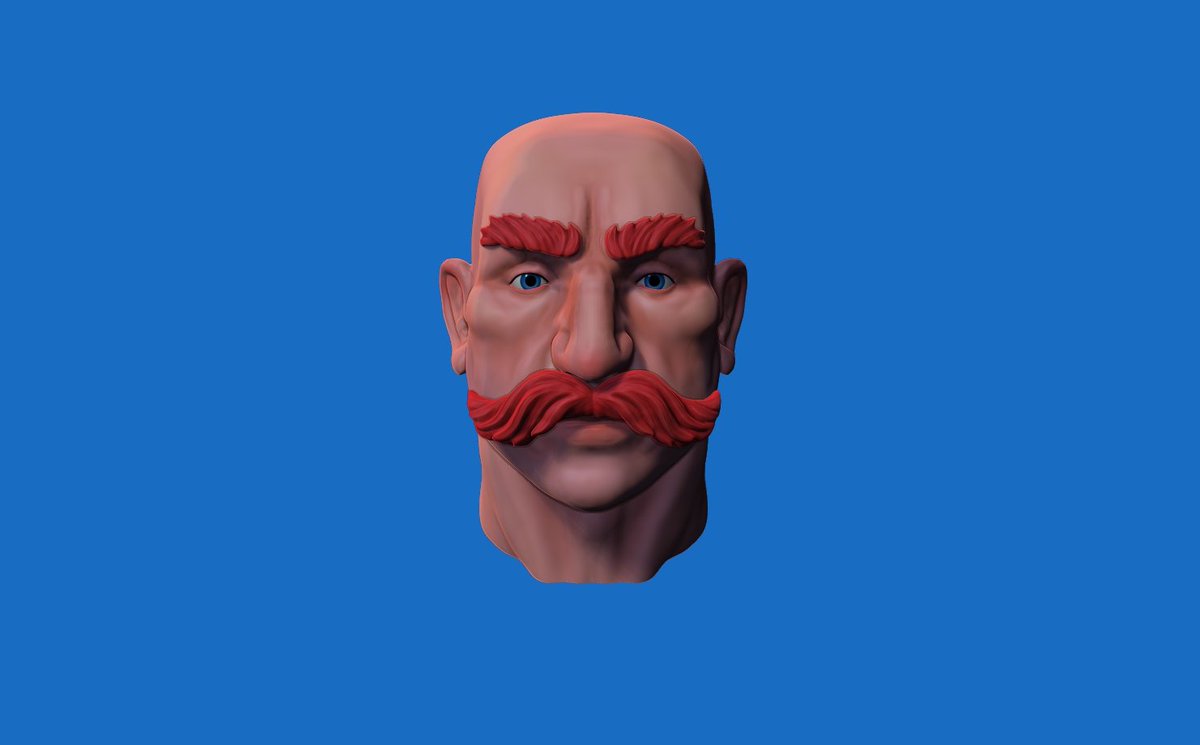 RodroEq's tweet photo. Some renders I did inside #zbrush. I said on Instagram it looked like a pirate or an blacksmith and people gave me a lot of cool ideas, like ex soldier bartender, Irish boxer or strong from old circus 😂 pretty cool ideas. #characterart #IndieGameDev #stylized https://t.co/2r6WUNWD4j