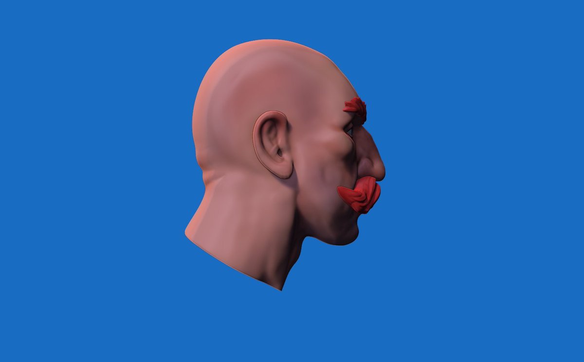 RodroEq's tweet photo. Some renders I did inside #zbrush. I said on Instagram it looked like a pirate or an blacksmith and people gave me a lot of cool ideas, like ex soldier bartender, Irish boxer or strong from old circus 😂 pretty cool ideas. #characterart #IndieGameDev #stylized https://t.co/2r6WUNWD4j