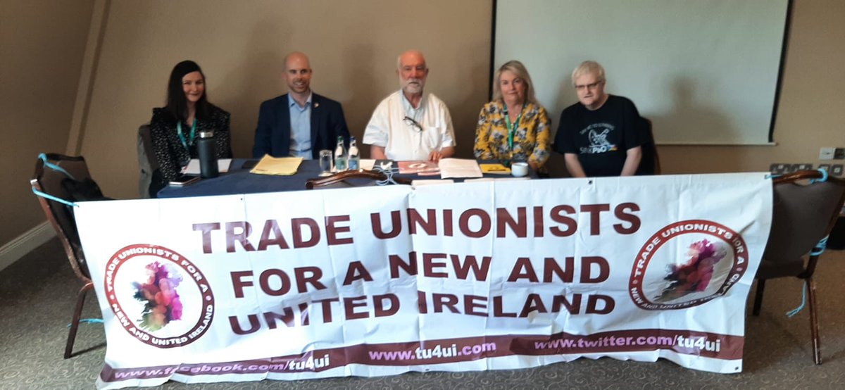 Richy Carrothers (@richycarrothers) on Twitter photo Fringe meeting of <a href="/TU4UI/">Trade Unionists for a New and United Ireland</a> at the biennial conference of <a href="/forsa_union_ie/">Fórsa trade union</a>. We support a new modern and inclusive Ireland based on workers rights, quality public services & equality.
#Forsa2022 Fringe meeting of <a href="/TU4UI/">Trade Unionists for a New and United Ireland</a> at the biennial conference of <a href="/forsa_union_ie/">Fórsa trade union</a>. We support a new modern and inclusive Ireland based on workers rights, quality public services & equality.
#Forsa2022