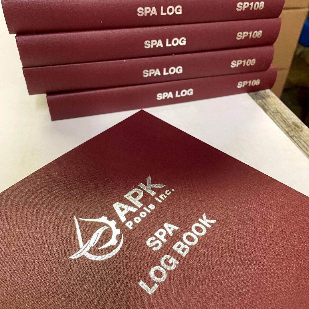 LogBooksUltd's tweet image. Custom Spa Log Books for APK Pools Inc. 
Great for Resorts &amp;amp; Hotels,  Arenas &amp;amp; Community Centres, Pool Equipment Stores
#logbook #logbooks #customlog #spa #pool #spalogbook #poollogbook #resorts #hotels #arenas #poolequipment #equipment #spaequipment #communitycentres