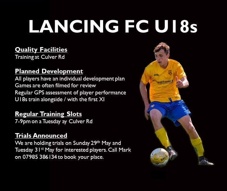 Trials for the upcoming season have been announced, please ensure that you book your place as we can only accept players that registertheir details with the management.