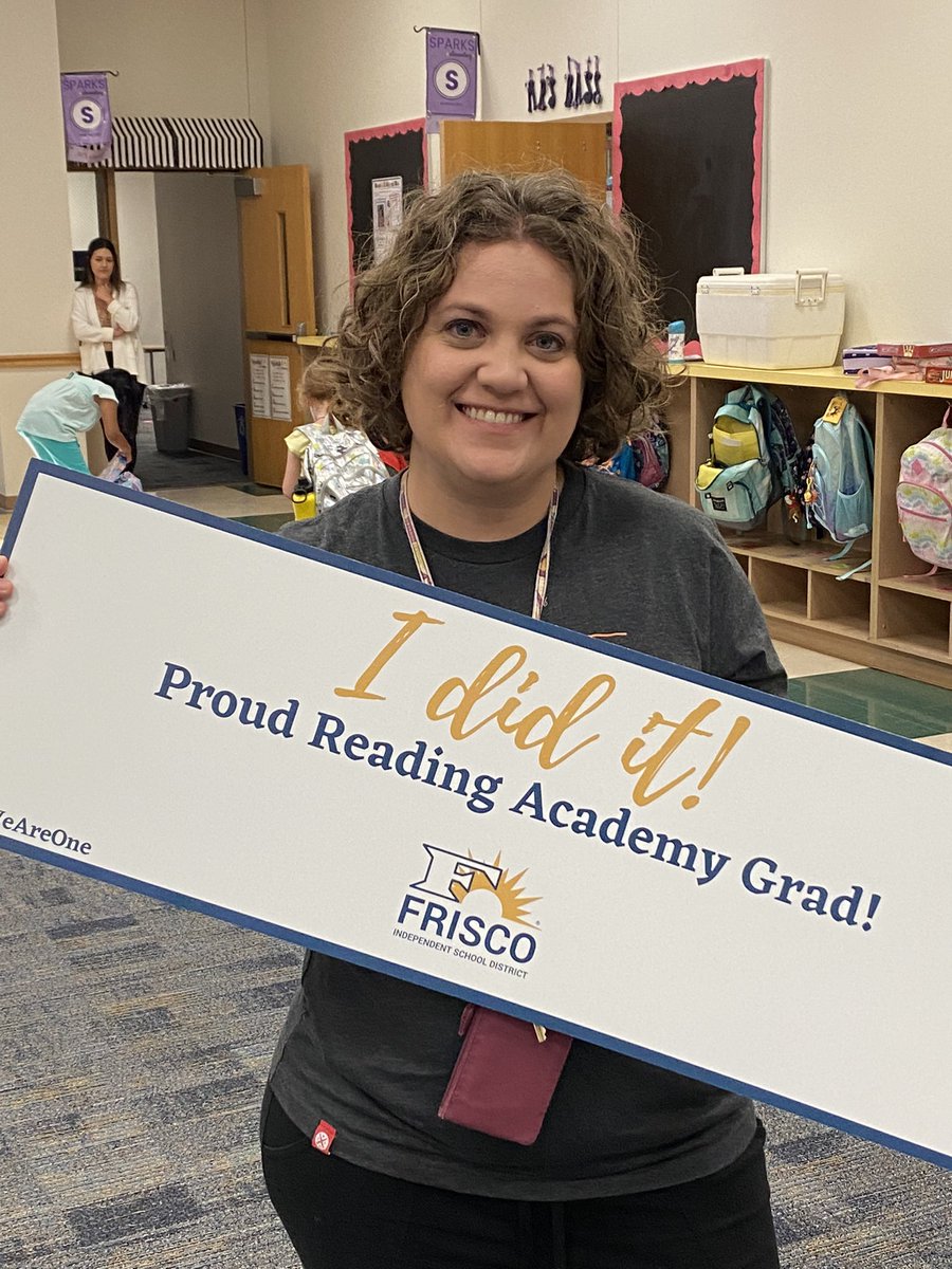 Mrs. Bass completed Reading Academy. <a href="/vickykbass/">Vicky Bass</a> <a href="/SparksElemFISD/">Sparks Elementary</a> <a href="/C_E_Dellinger/">CarrieDellinger</a>