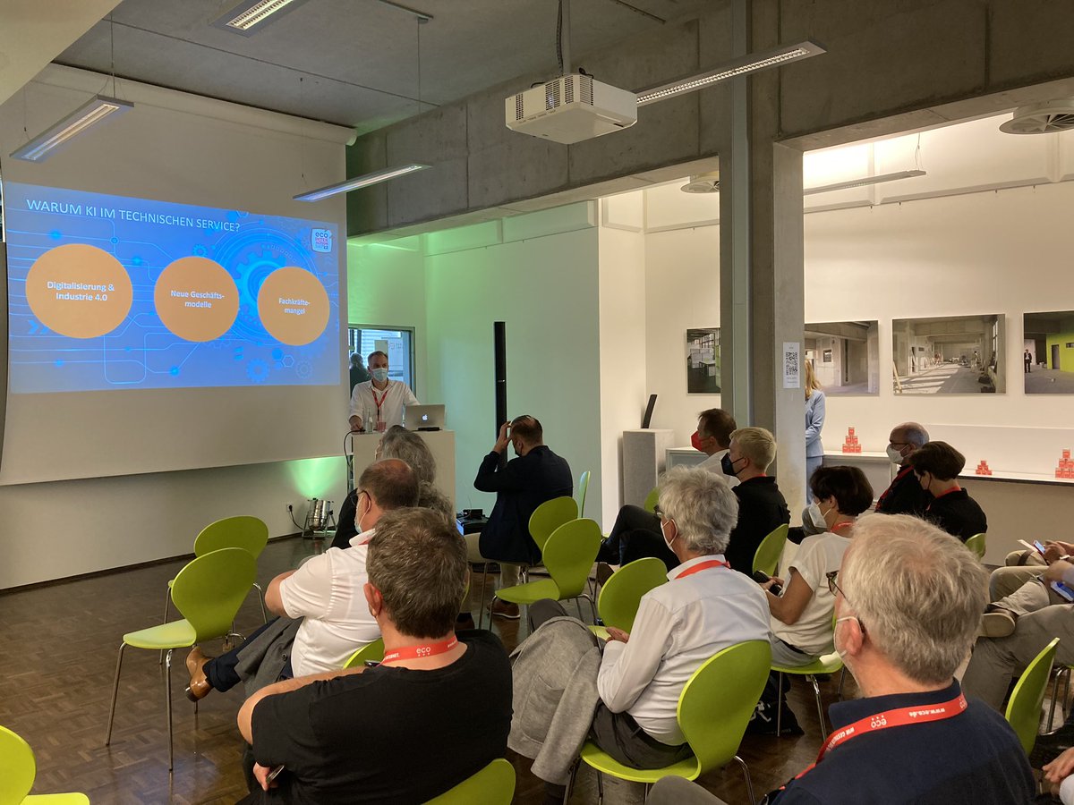eco_de's tweet photo. Im Projekt #ServiceMeister entwickeln wir #KI Lösungen für technische Serviceprozesse. Auf dem eco Interaction Day erklärt Hauke Timmermann, Referent Digitale Geschäftsmodelle, wie #KMU s bei Service-Meister mitmachen können. Mehr Infos über das Projekt: https://t.co/9VHdizw9Iy https://t.co/vlnptgzn9E
