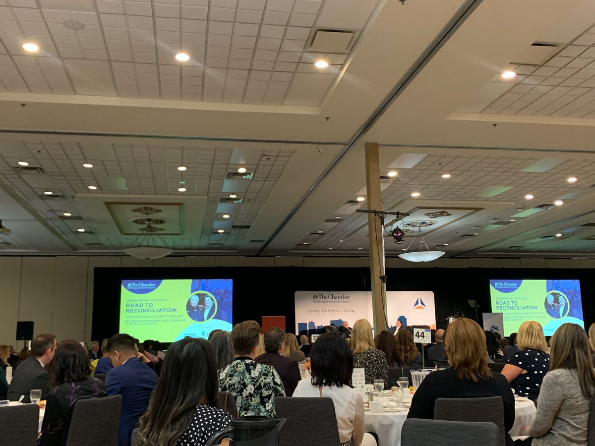 “The worse kind of racism isn’t the ill-intended; it’s the the unconscious kind.” -The Honourable Murray Sinclair #WCCBiz <a href="/TheWpgChamber/">The Winnipeg Chamber of Commerce</a>