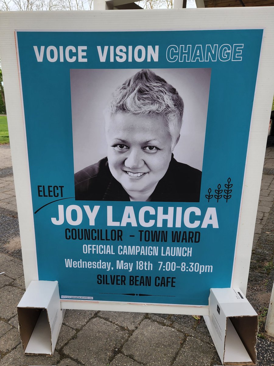CLP_OFL's tweet photo. It was great to support @lalalalachica at her campaign launch last night for Peterborough City Council Candidate for Town Ward. Joy is an amazing person who has vision and will be a strong voice on Peterborough City Council. #ChooseJoy #VoiceVisionChange #MunicipalElection2022 https://t.co/g4E6iaQJlx