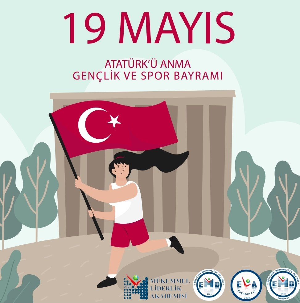 DernegiEgitimde's tweet photo. “Biz her şeyi gençliğe bırakacağız... Geleceğin ümidi, ışıklı çiçekleri onlardır. Bütün ümidim gençliktedir.” M.Kemal ATATÜRK.  
19 Mayıs Atatürk'ü Anma, Gençlik ve Spor Bayramımız Kutlu Olsun. https://t.co/WyEfl3fhVK