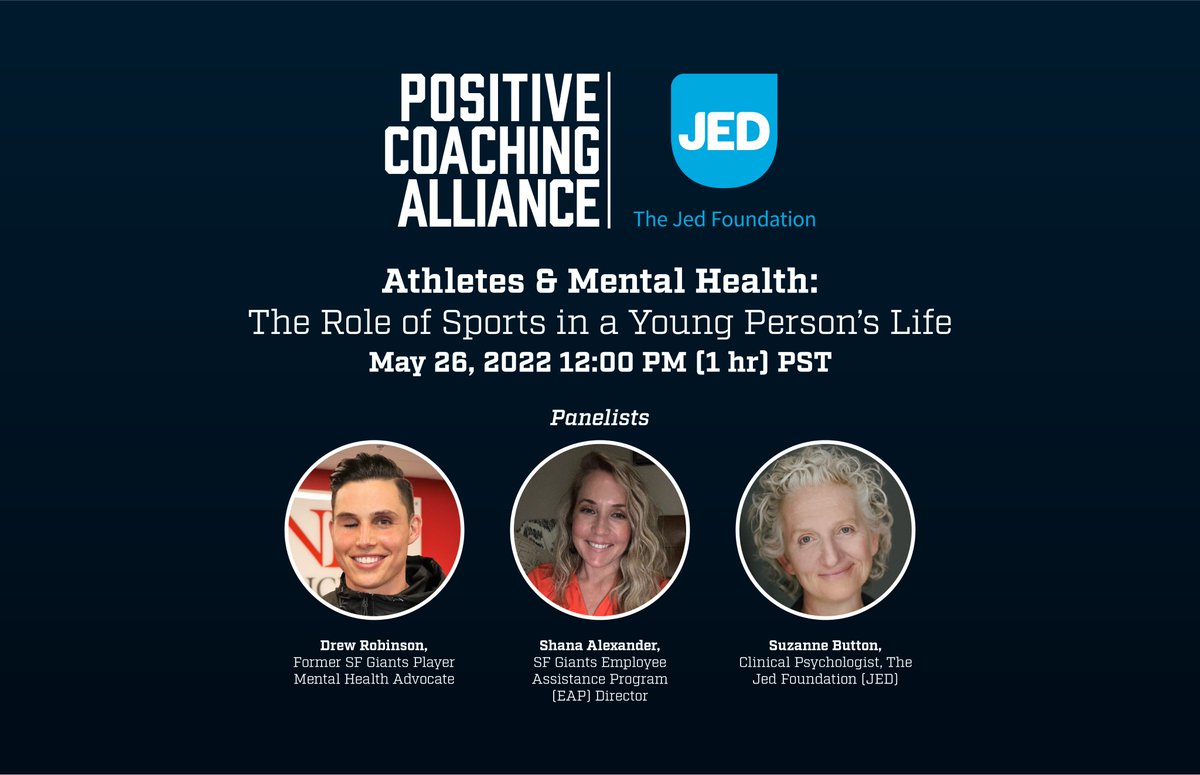 nolanpollack's tweet photo. I'm proud that @PositiveCoachUS has teamed up with @jedfoundation to provide parents &amp; coaches w/ tools to support the mental health of young athletes.

I'll be moderating the panel below next week &amp; invite you to join us in the conversation.

REGISTER: https://t.co/P5wvOYK9Y1 https://t.co/preAyEzqaL