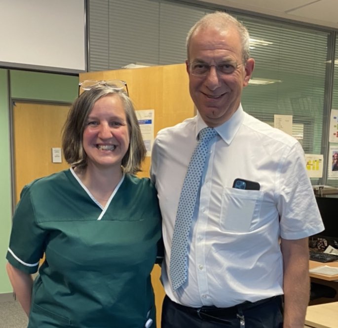 The last clinics at Leeds with Pete after 20+ years! Thank you Pete for all you have done to change the world for patients And for the most amazing nursing career and all the opportunities! It’s been quite an adventure. 😁
