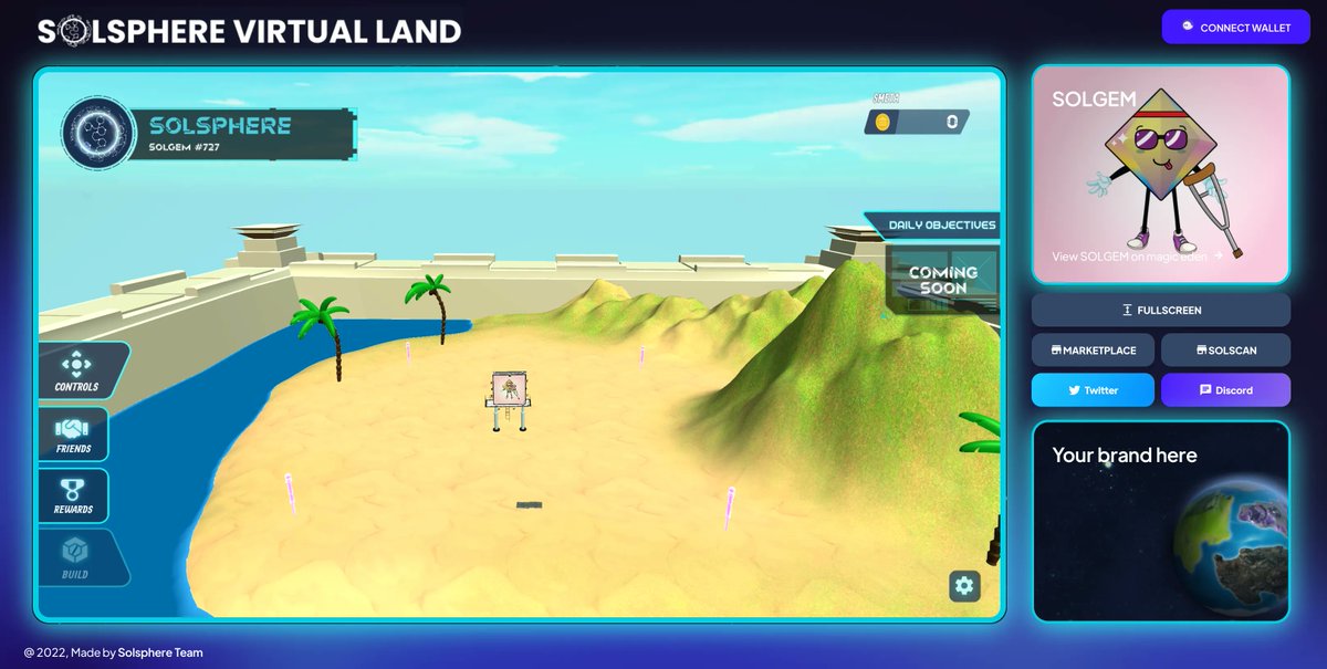 SolSphereNFT's tweet photo. 🎁SOLSPHERE GIVEAWAY🎁

🏆1 SOL ($50)

To Enter:
🔹 Buy SolGem at https://t.co/OyqeFMiu9x.
🔹 Go to https://t.co/WOOs6sfoZj &amp; tweet a screenshot of your land.
🔹 Tag #solsphere &amp; tweet link + put it in your profile URL.
🔹 Most land visits wins!

⏰Winner Announced in 72 Hours⏰ https://t.co/qCzjYjDSMW