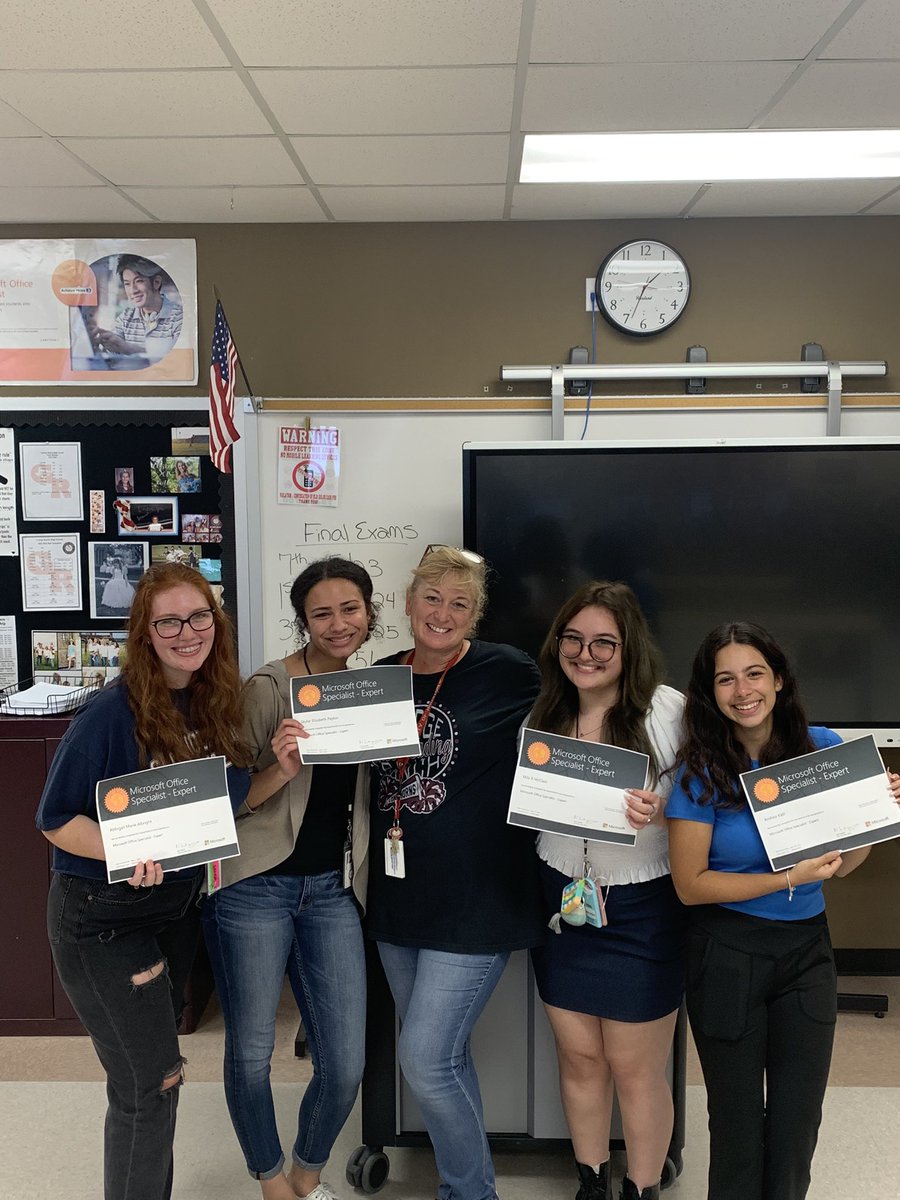 Terry Hydo (@grhshydo) on Twitter photo These ladies make me so proud as they earned the Microsoft Office Expert Associate Certification. They proved they know what they are doing in Excel and Word. Hard work and dedication pays off in Practicum in Business. #WeAreGR <a href="/LamarCISDCTE/">Lamar CISD CTE</a> These ladies make me so proud as they earned the Microsoft Office Expert Associate Certification. They proved they know what they are doing in Excel and Word. Hard work and dedication pays off in Practicum in Business. #WeAreGR <a href="/LamarCISDCTE/">Lamar CISD CTE</a>
